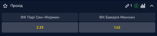 "Баварія" фаворит на вихід у фінал Ліги чемпіонів