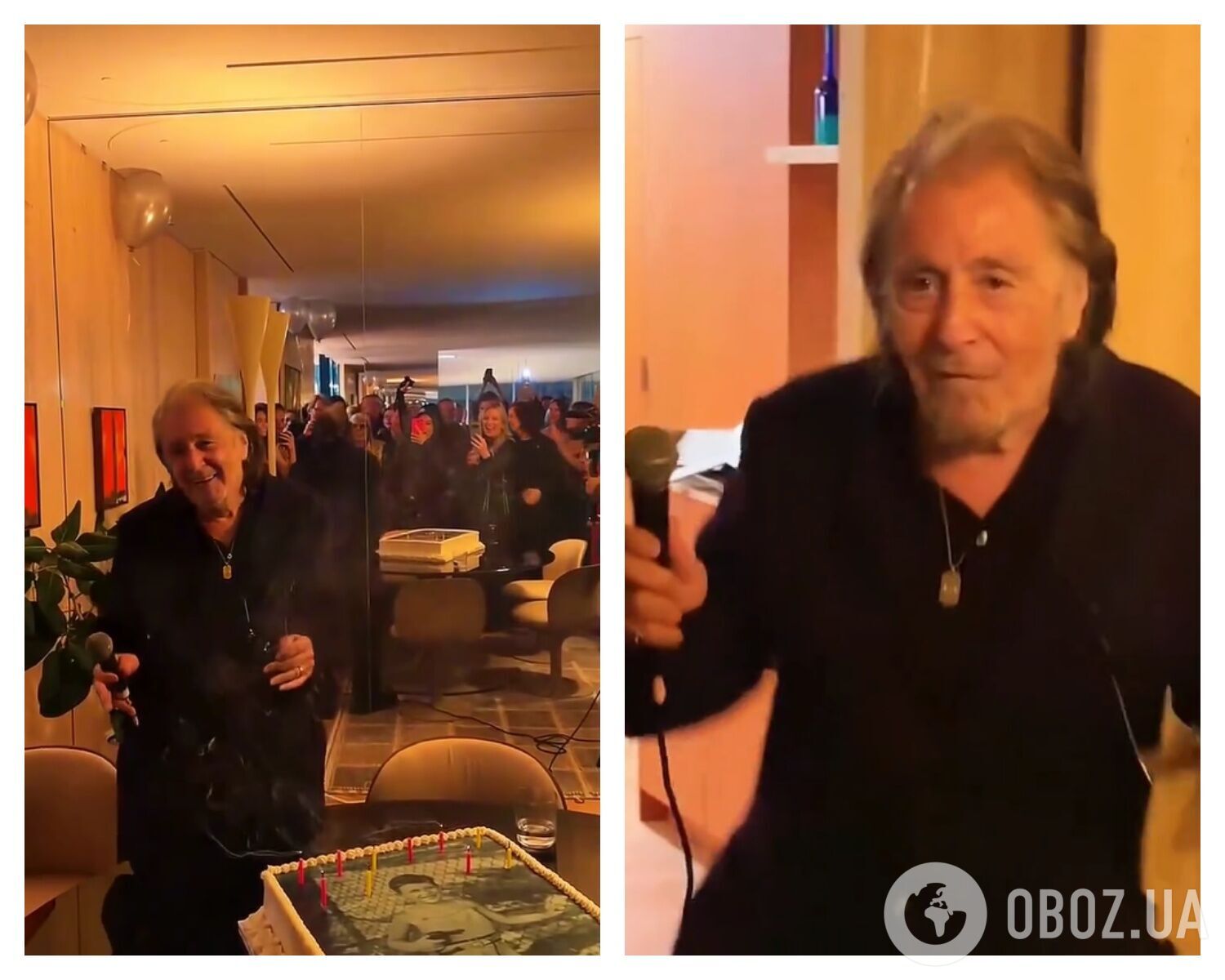 Торт с фото и вирусный танец: появилось видео с 86-летия легендарного Аль Пачино, который уже нечасто выходит в свет