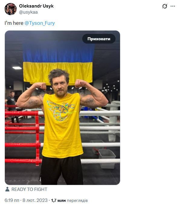 Фото Усика с флагом Украины попали под ограничения Илона Маска