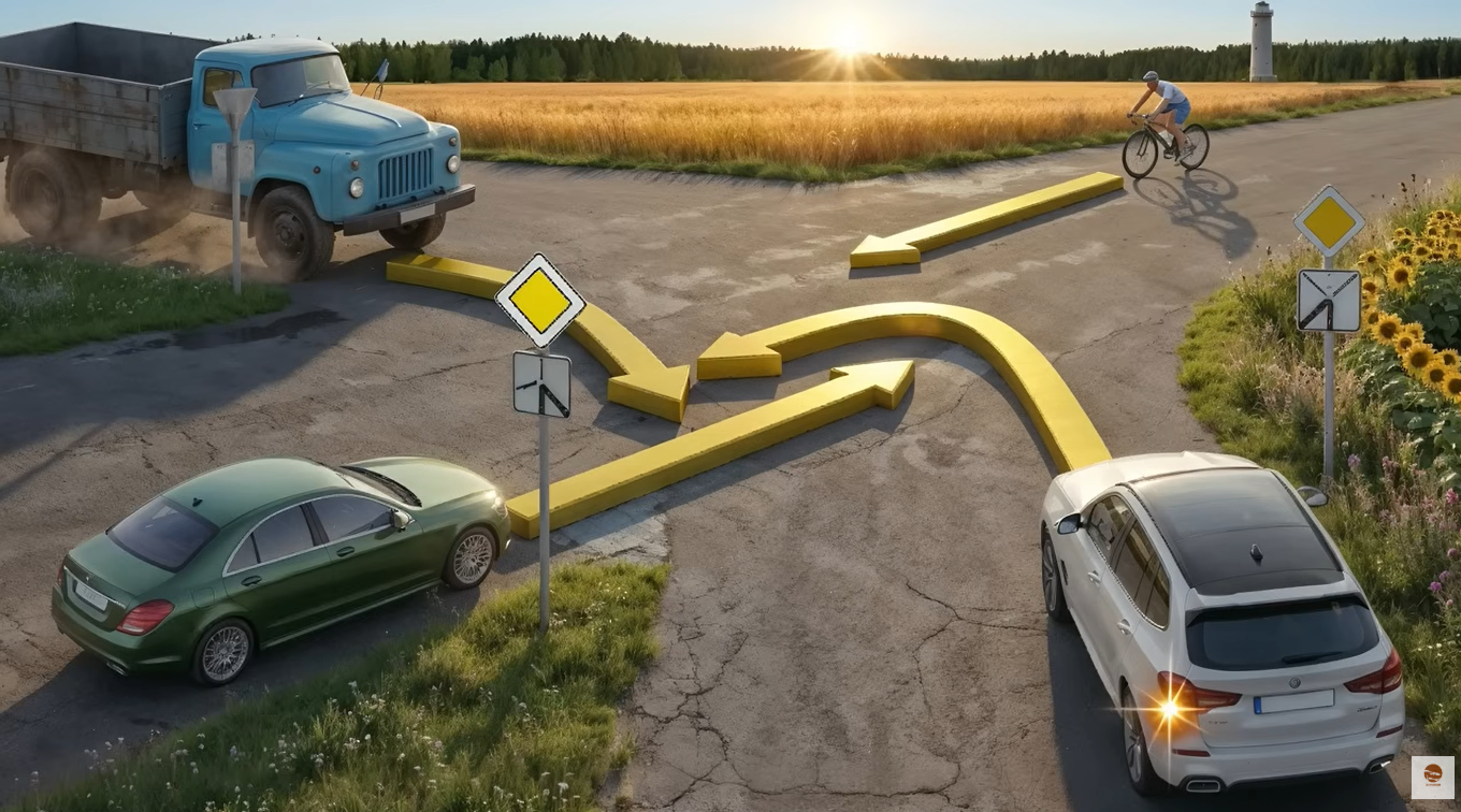 Хто проїде першим і останнім? Тест на знання ПДР