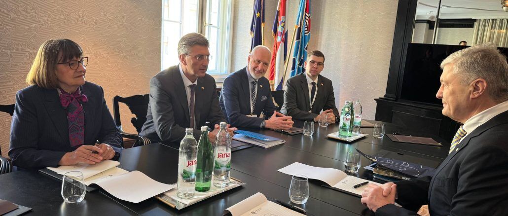 Порошенко та прем’єр Хорватії Пленкович обговорили потреби ЗСУ та євроінтеграцію України