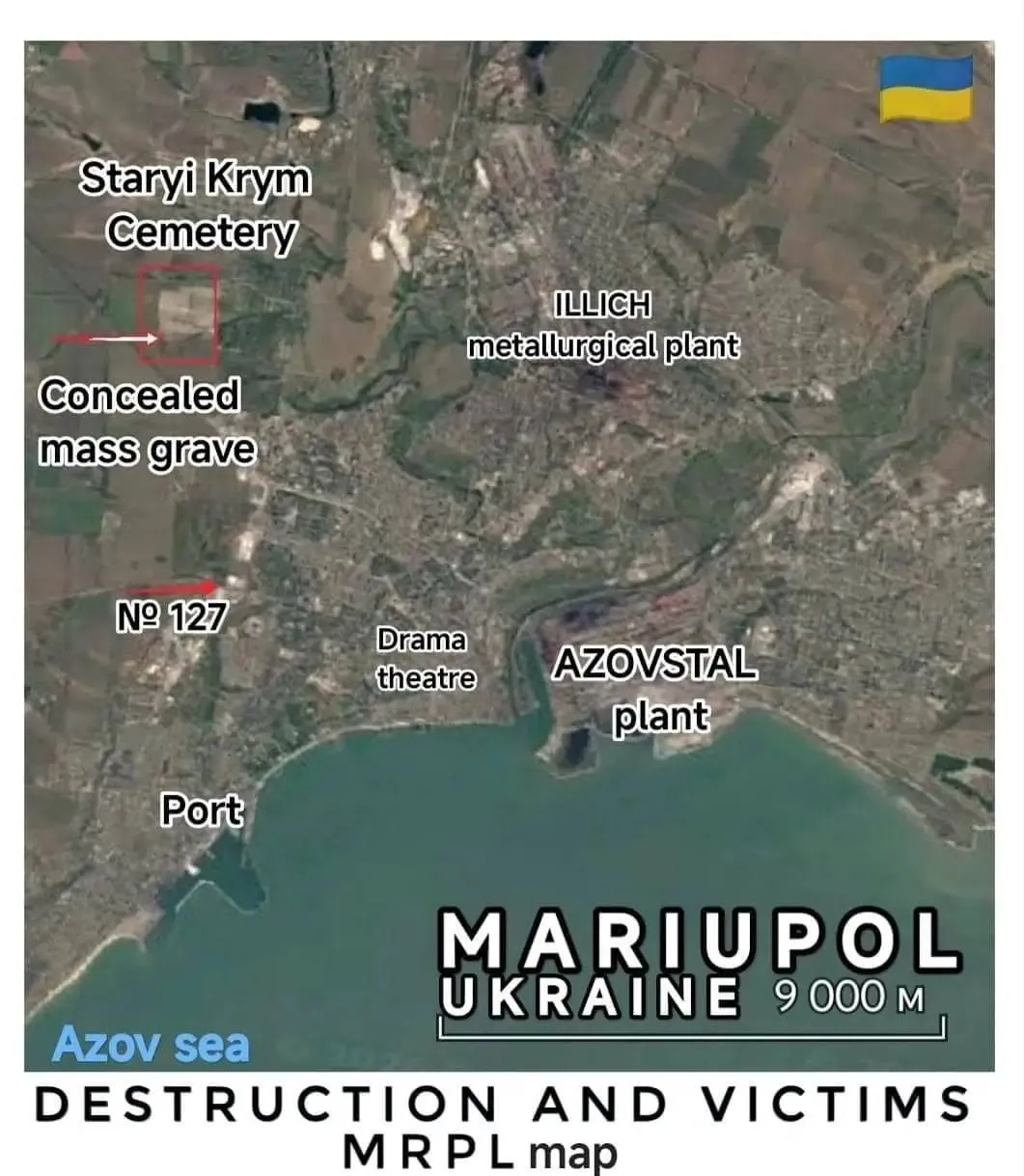 У Маріуполі виявили приховане масове поховання: з'явилося під час боїв за місто. Фото