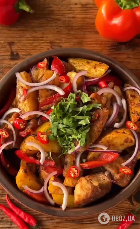 Быстрый обед из мяса и овощей: получится очень сытно