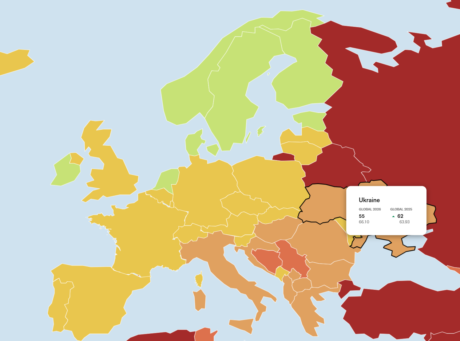 Рейтинг свободи медіа: Україна за рік піднялась на сім позицій