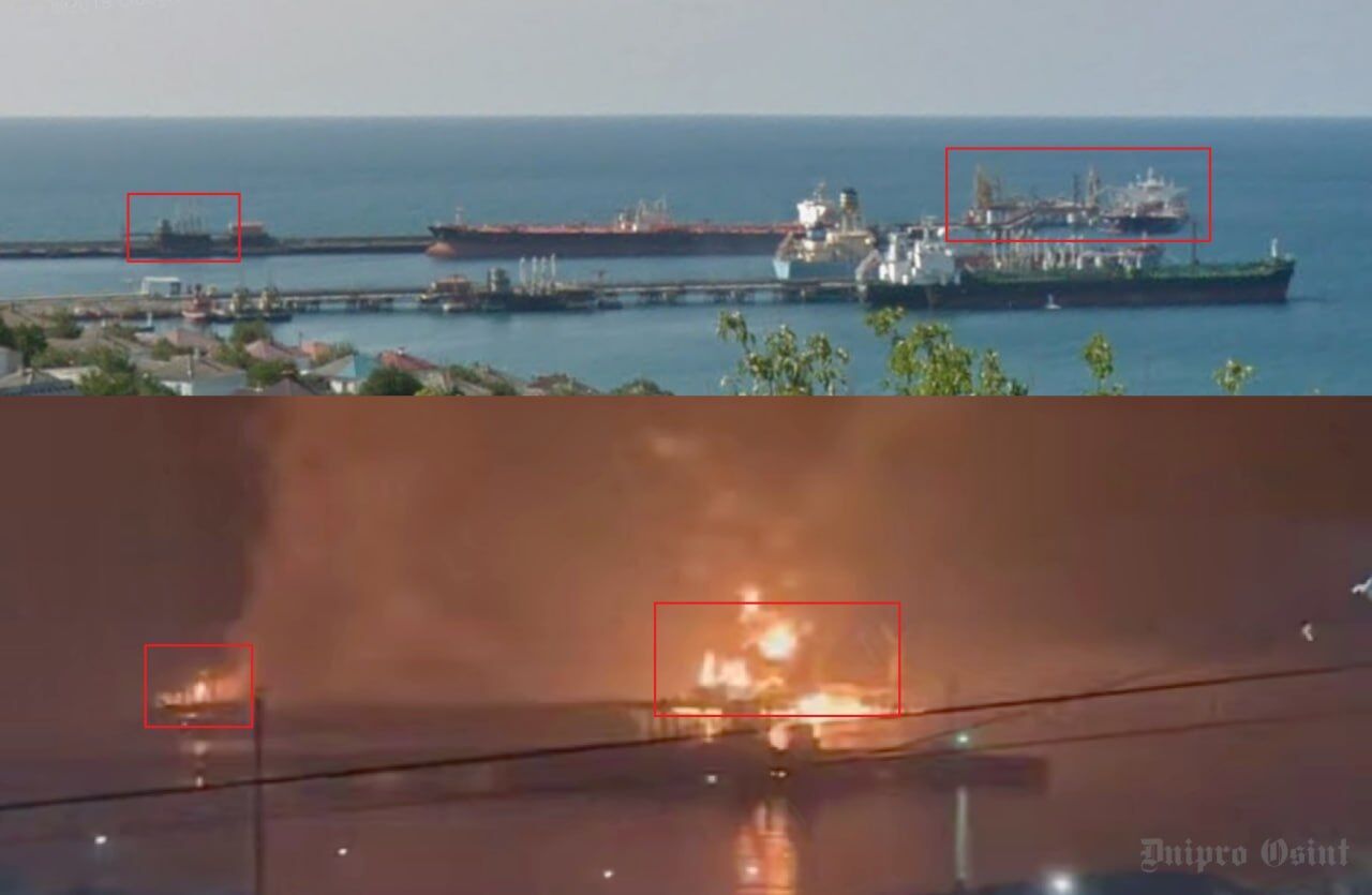 У Новоросійську дрони атакували нафтовий термінал, а в Донецьку стався блекаут. Фото, відео