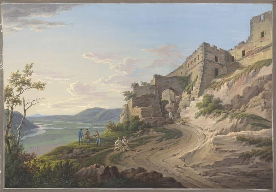 Каким был Хустский замок 200 лет назад: в сети показали иллюстрацию