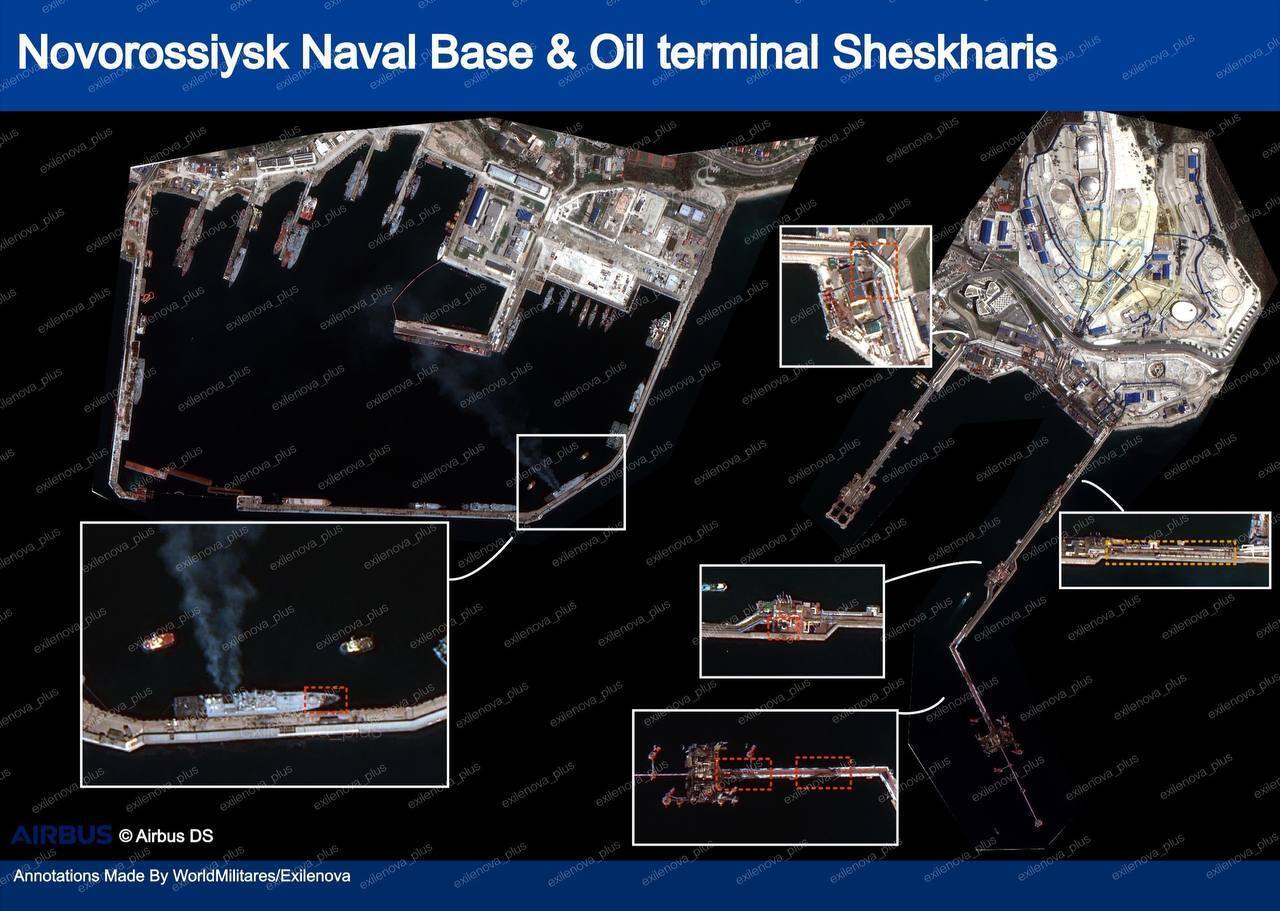 Повреждены несколько участков нефтяного терминала: спутниковые снимки раскрыли последствия новой атаки на порт в Новороссийске
