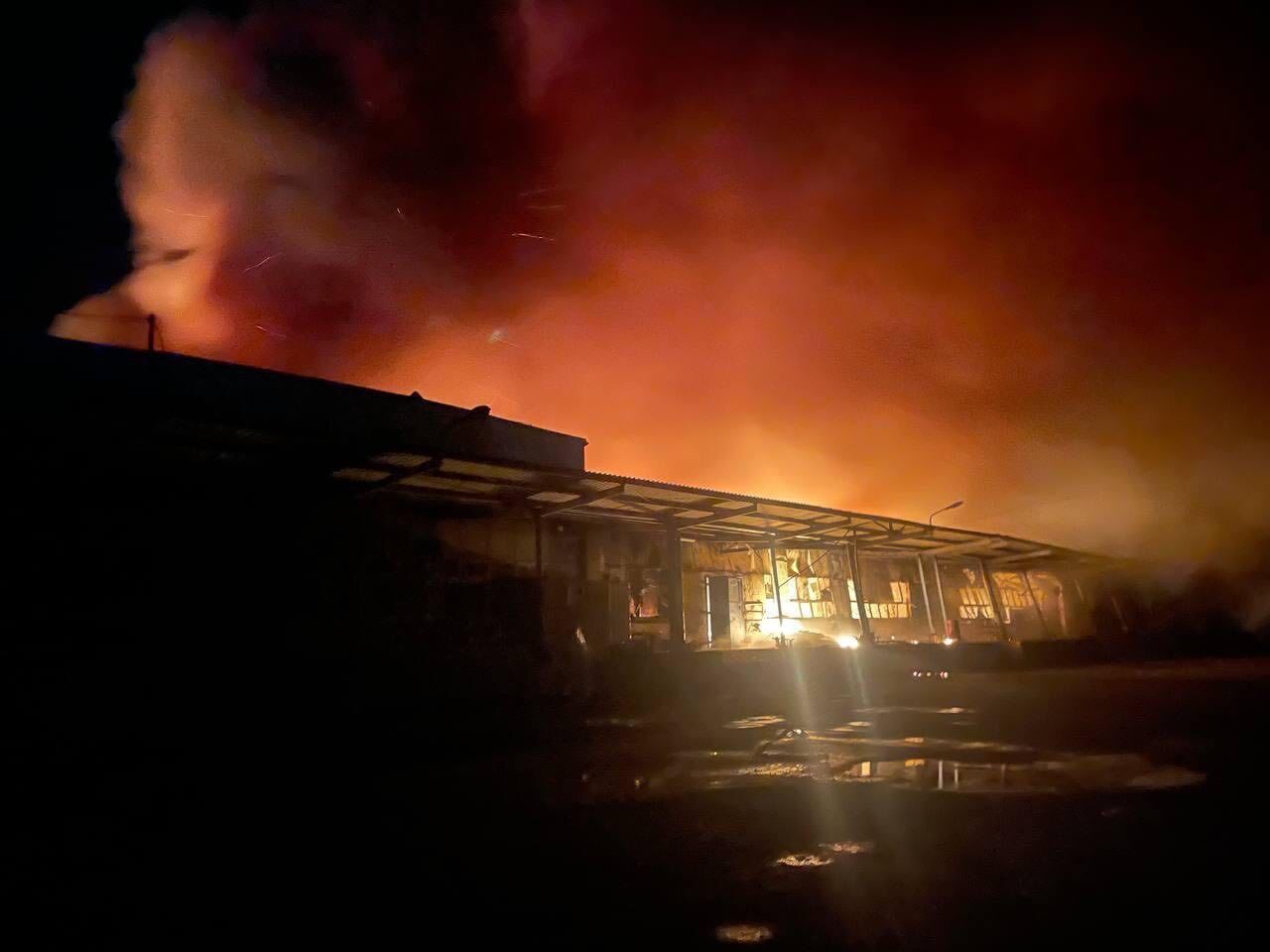 Пожежа на складі Star Brands після російської атаки