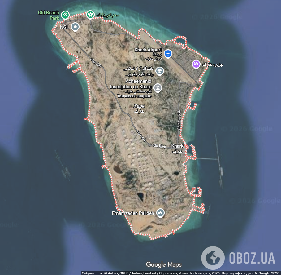 Главный нефтяной хаб Ирана: США атаковали остров Харк в Персидском заливе