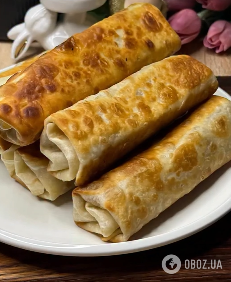 Швидкі трубочки з лаваша для ситного обіду: готуються без м'яса