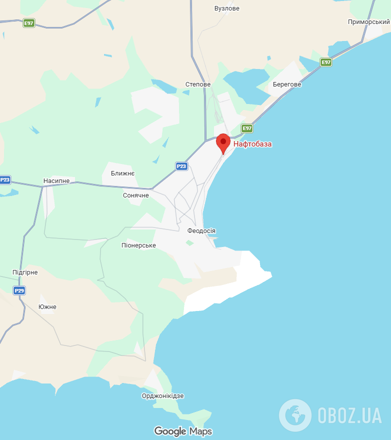 "Ни хр*на себе!" Россияне показали, как выглядит нефтебаза в оккупированной Феодосии после атаки дронов. Видео