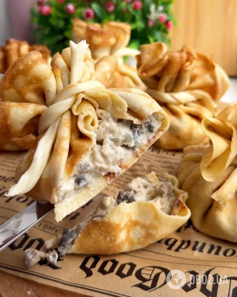 Можна приготувати на Великдень: жульєн в млинцях для святкового столу