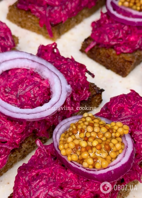 Бутерброди "Козацькі" з буряком та оселедцем: ділимося рецептом ідеальної закуски для святкового столу