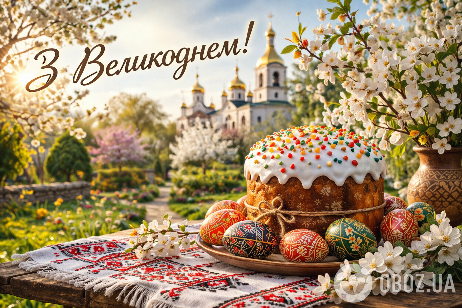 Привітання з Великоднем: красиві побажання, листівки, картинки українською мовою