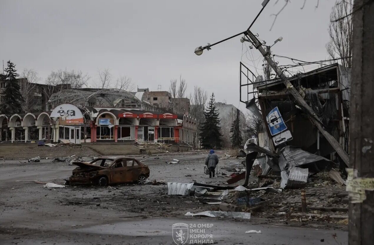 "Місто зникає під безперервним вогнем армії РФ": в ЗСУ показали, як зараз виглядає Костянтинівка. Фото