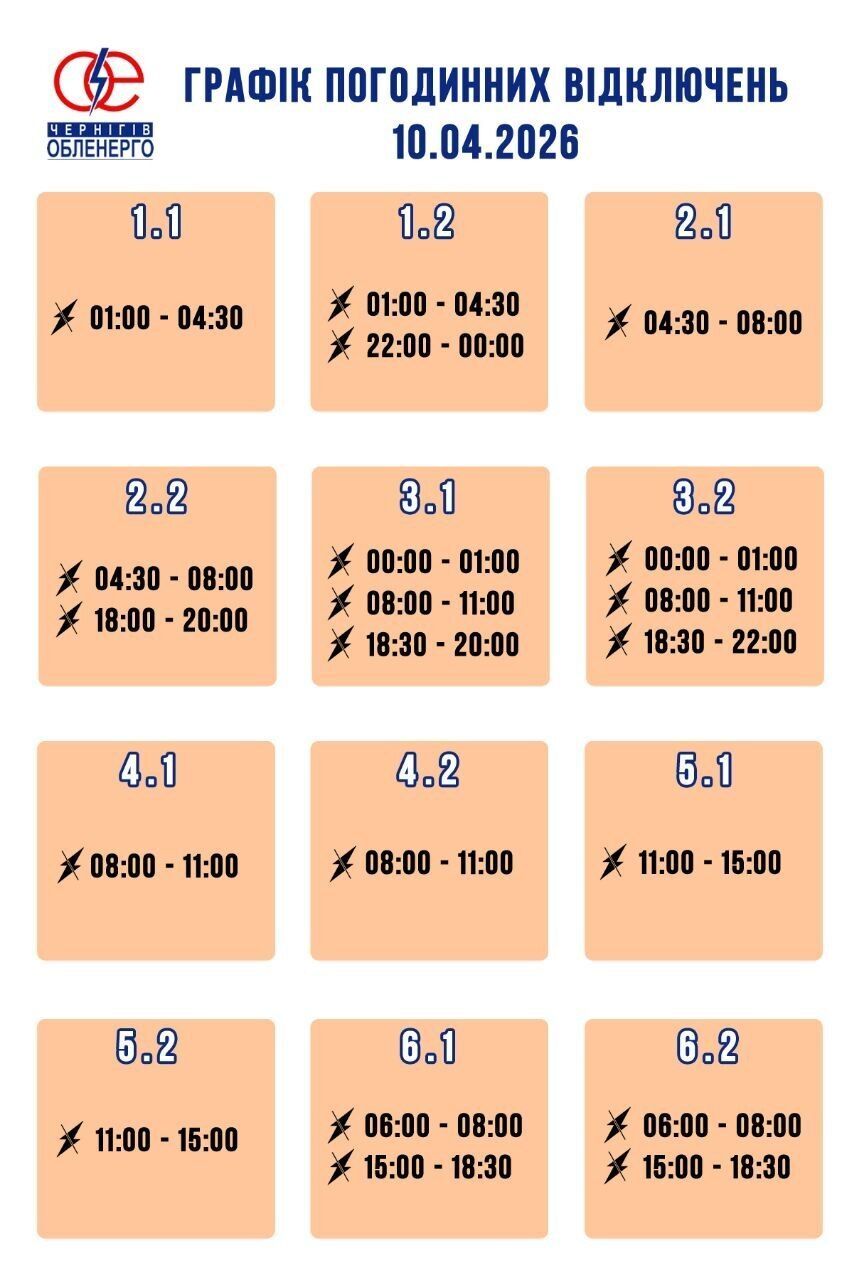Свет будут отключать даже ночью: в Украине объявили о круглосуточных графиках