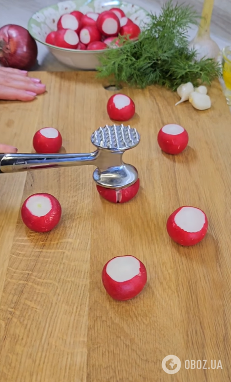 Як приготувати смачну биту редиску: рецепт весняної закуски нашвидкуруч