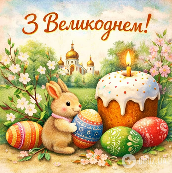 Привітання з Великоднем: красиві побажання, листівки, картинки українською мовою