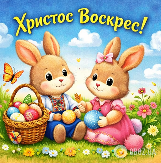 Привітання з Великоднем: красиві побажання, листівки, картинки українською мовою