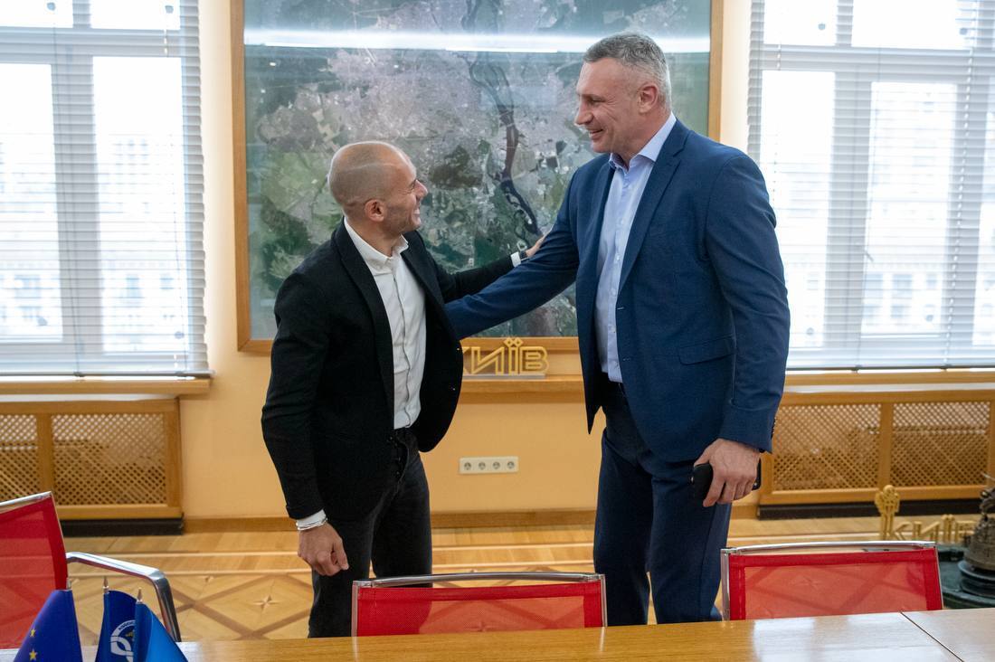 Кличко та Россі обговорили в Києві співпрацю АМУ та CEMR