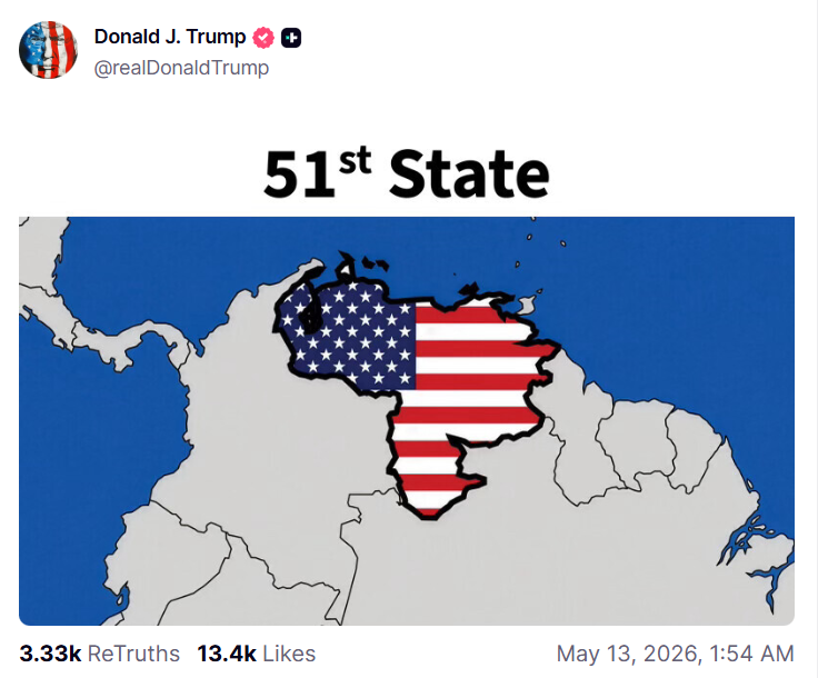 Назвал "51-м штатом": Трамп "замахнулся" на Венесуэлу и показал карту