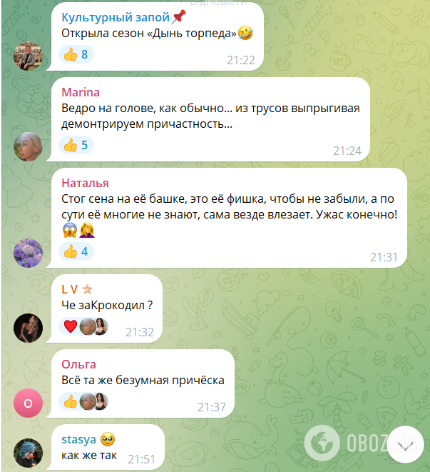 "Стог сена" на голове: российская светская львица оконфузилась дикой прической на красной дорожке в Каннах. Фото
