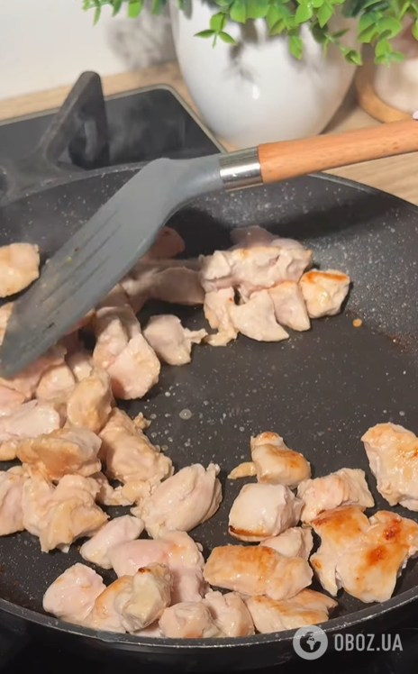 Сытная паста с курицей и грибами: рецепт обеда на сковородке: рецепт обеда на сковородке