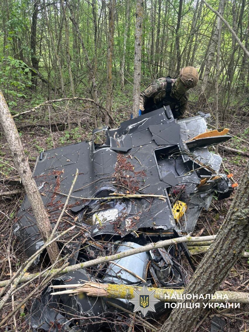 На Чернігівщині знешкодили бойову частину ворожого безпілотника. Фото