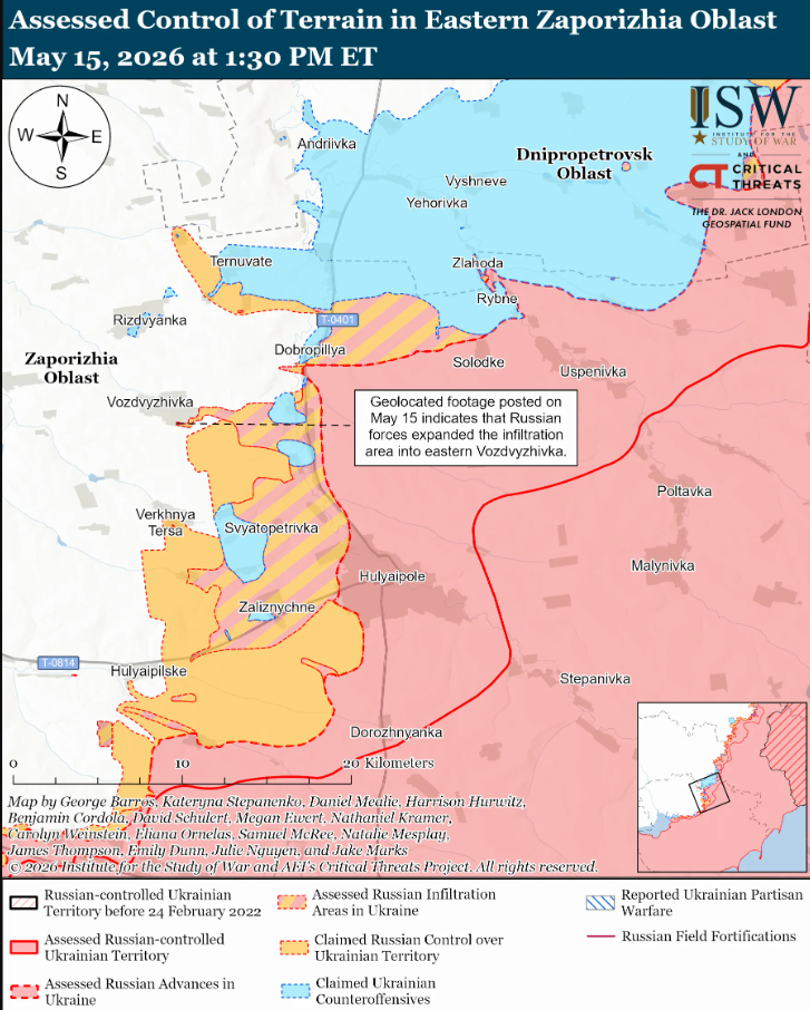 Украинские войска продвинулись на Харьковском и Константиновском направлениях – ISW