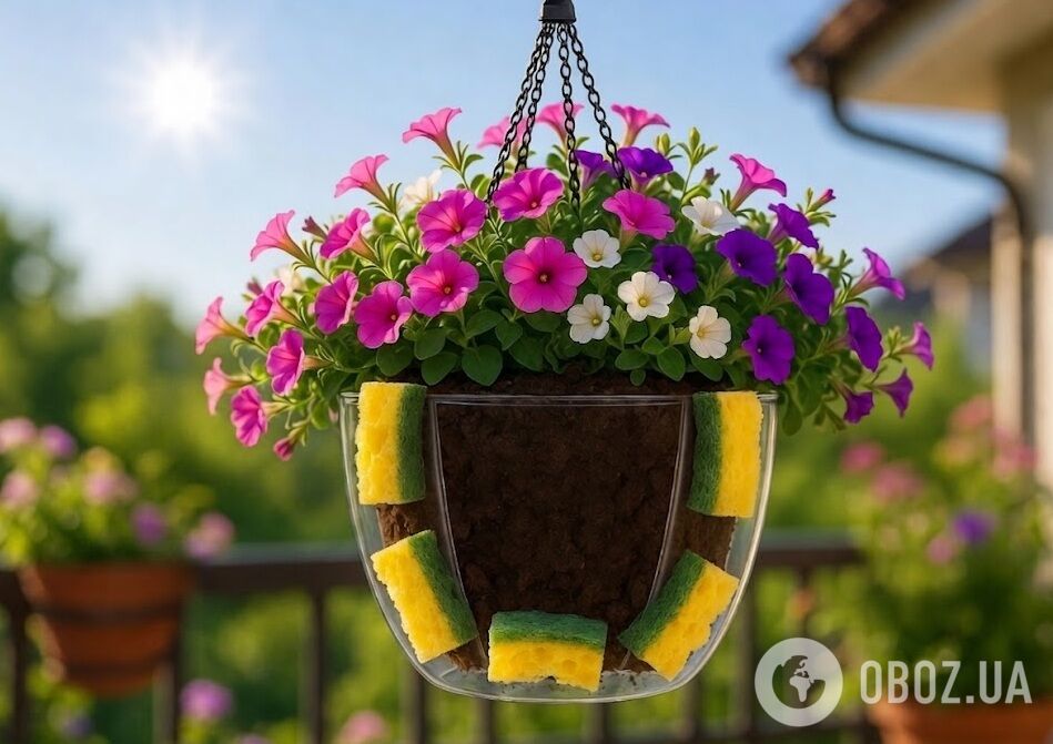 Как спасти подвесные цветы от жары: секрет опытных садоводов