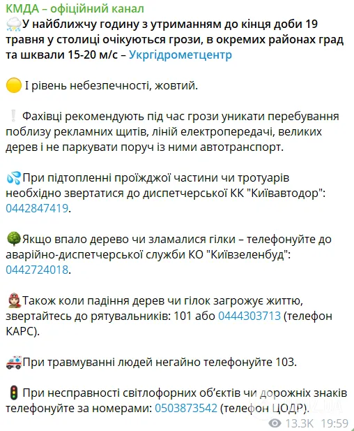 В Киеве бушует мощная непогода: в КГГА дали советы жителям столицы и предупредили об опасности