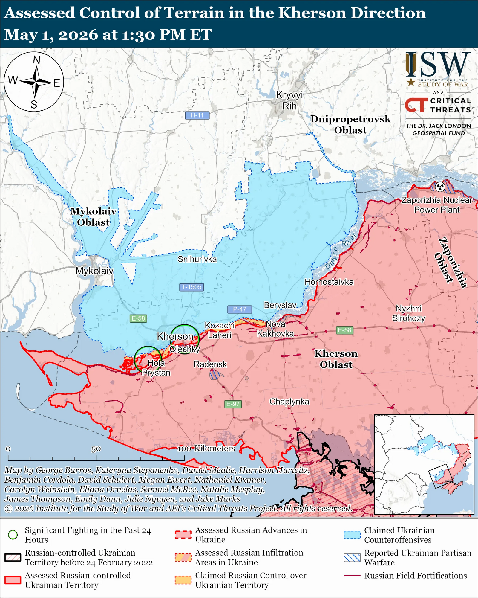 Украина и Россия обмениваются ударами: в ISW проанализировали ситуацию на Южном направлении