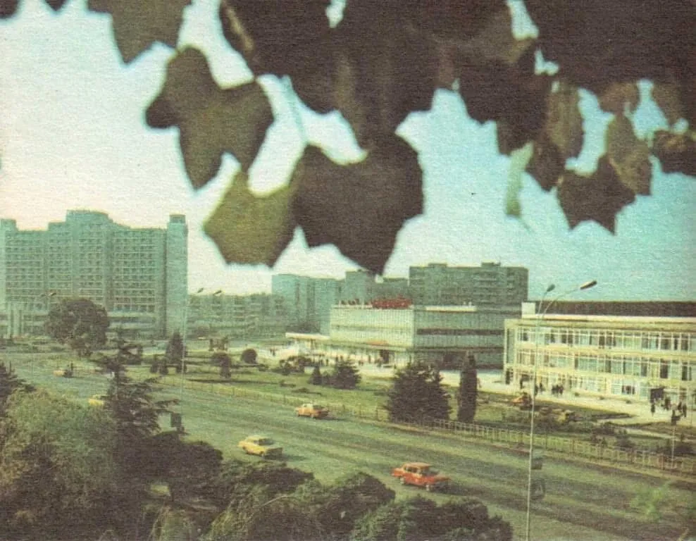 Каким был Ужгород в 80-х: уже тогда славился сакурой. Фото