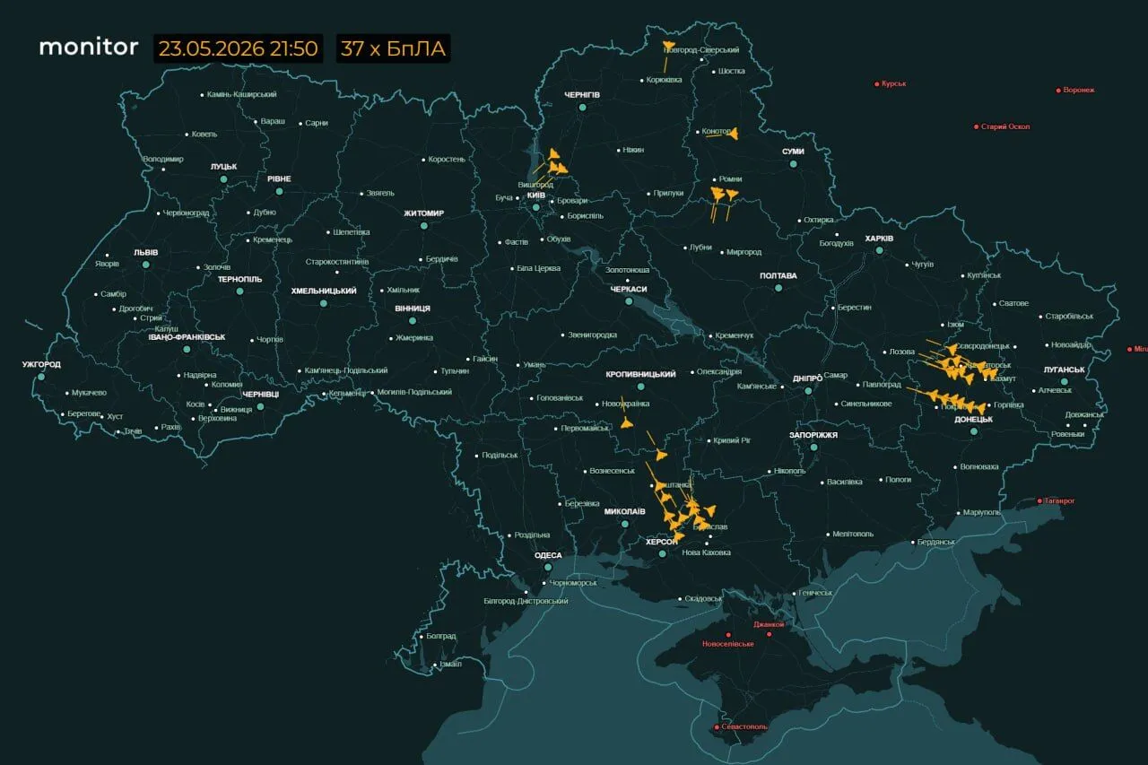 Масована атака на Україну: Росія запустила десятки БпЛА, у повітря піднято МіГ, є загроза удару "Орєшніком". Усі деталі