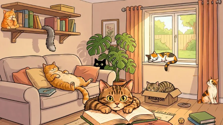 Сколько котов на рисунке? Интересная головоломка