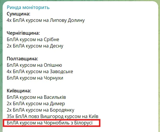 Россия использовала воздушное пространство Беларуси во время массированной атаки на Украину в ночь на 24 мая – медиа