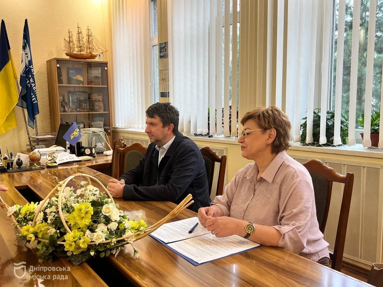 Для підтримки підприємництва і бізнес-ініціатив Дніпровська міськрада та Український державний університет науки і технологій об’єднали зусилля