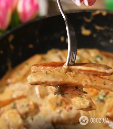 Нежный картофель в сливочно-сырном соусе: рецепт на сковородке