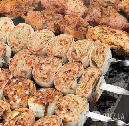 Шашлык в лаваше для перекуса: рецепт очень вкусного и сытного блюда