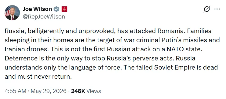 "Росія розуміє лише мову сили": як на Заході відреагували на влучання дрона у багатоповерхівку у Румунії