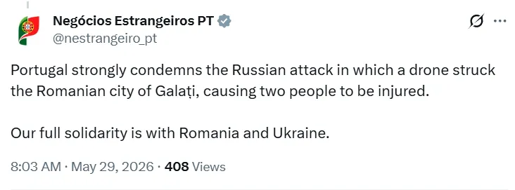 "Росія розуміє лише мову сили": як на Заході відреагували на влучання дрона у багатоповерхівку у Румунії