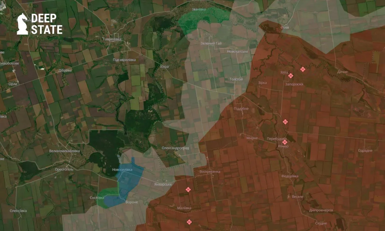 Сили оборони України звільнили 46 кв. км на Дніпропетровщині. Карта