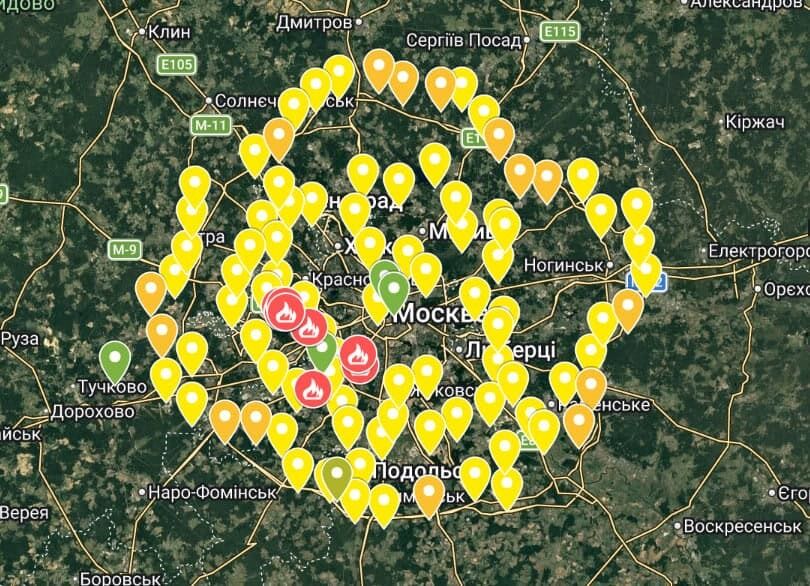 У Москву додатково стягують додаткові системи ППО перед парадом 9 травня. Фото