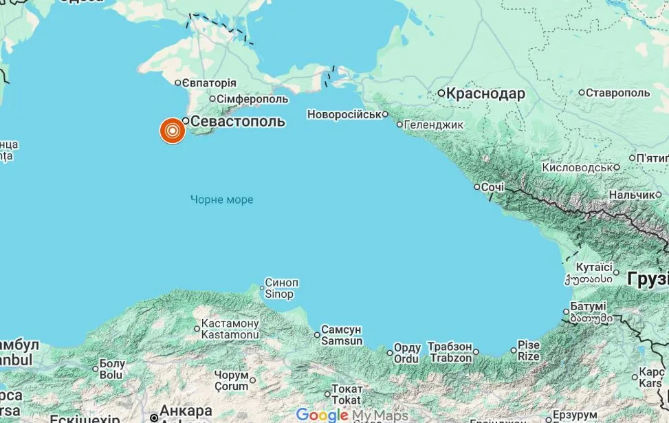 Біля узбережжя окупованого Криму стався землетрус. Карта