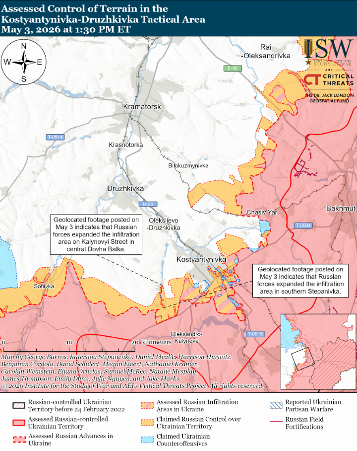 Украинские войска продвинулись на северо-запад от Орехова – ISW