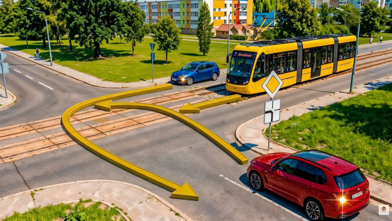 В якому порядку транспортні засоби проїдуть перехрестя? Завдання з ПДР