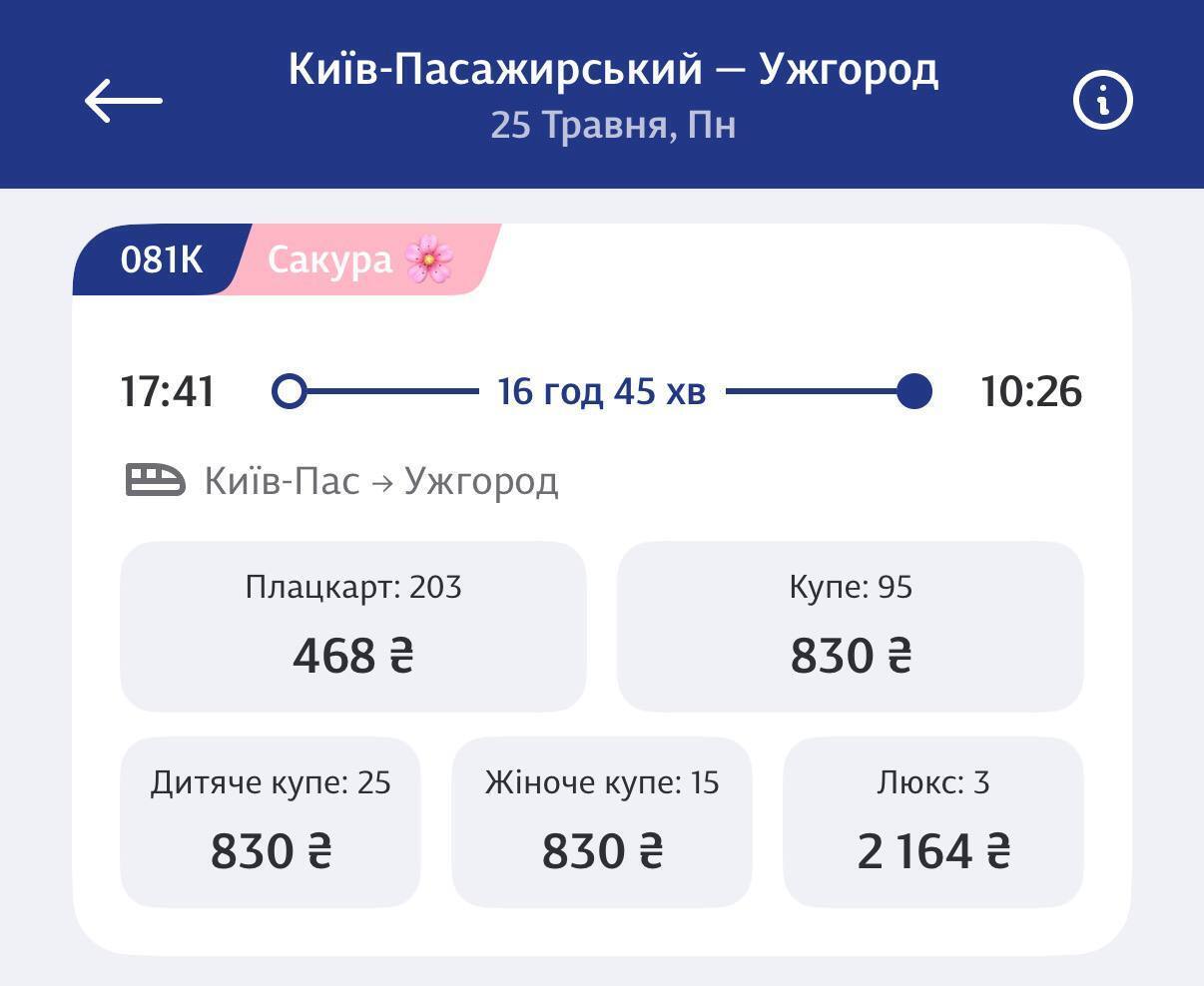 Сколько стоят билеты в новый поезд