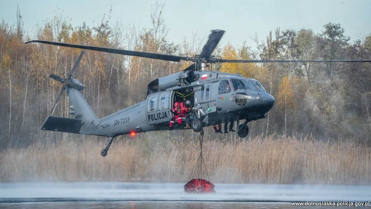 В Польше произошел масштабный лесной пожар: во время борьбы с огнем погиб пилот пожарного самолета