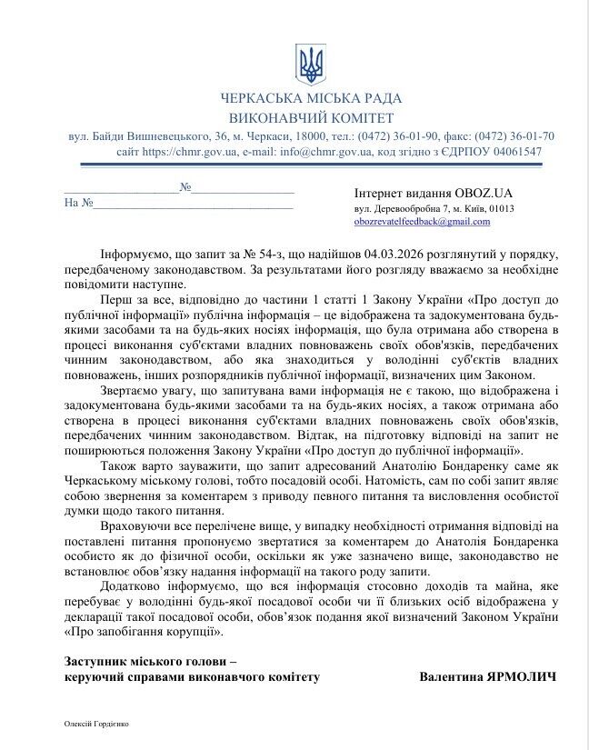 Черкасский городской совет