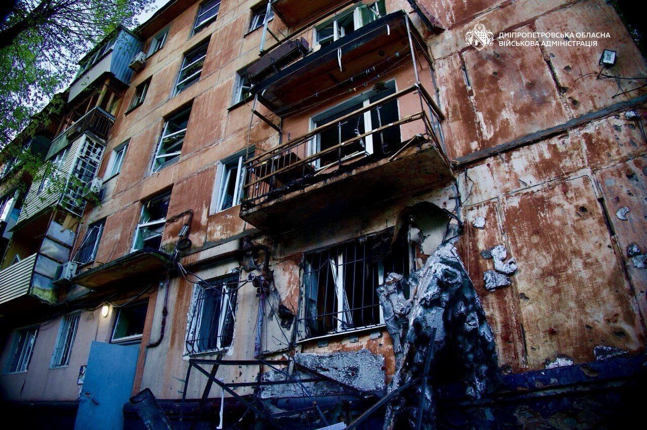 Россия ударила по Днепру: вспыхнул пожар, есть пострадавшие. Фото